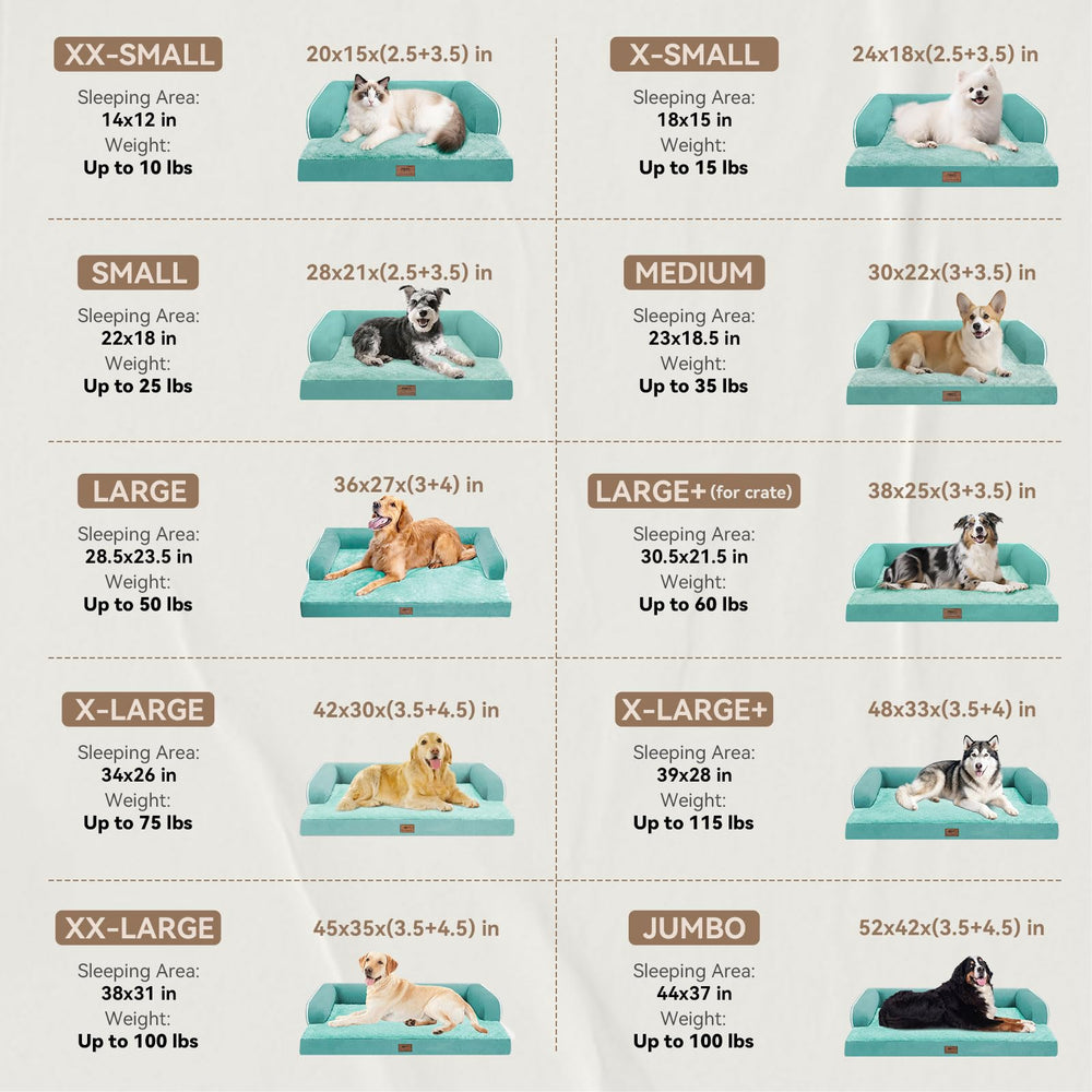 MEKIY dog bed with removable cover for easy cleaning.