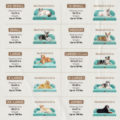 MEKIY dog bed with removable cover for easy cleaning.
