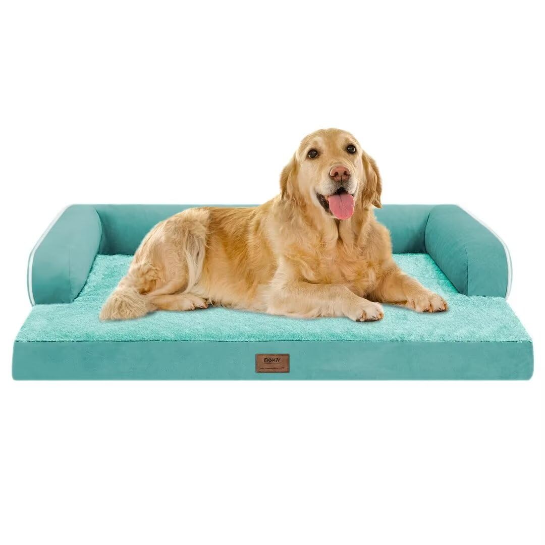 MEKIY easy-clean dog bed with removable cover for quick upkeep.