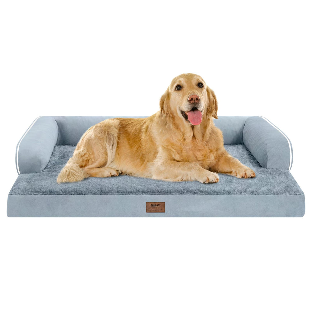 MEKIY extra-large bed with memory foam core for cushioned joint comfort.