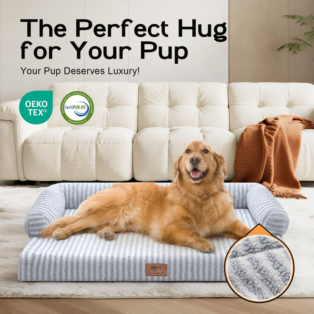 MEKIY certipur foam visible, highlighting safe materials for pets.