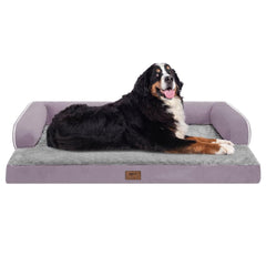 MEKIY large dog bed orthopedic egg crate foam supports joints for restful slumber.