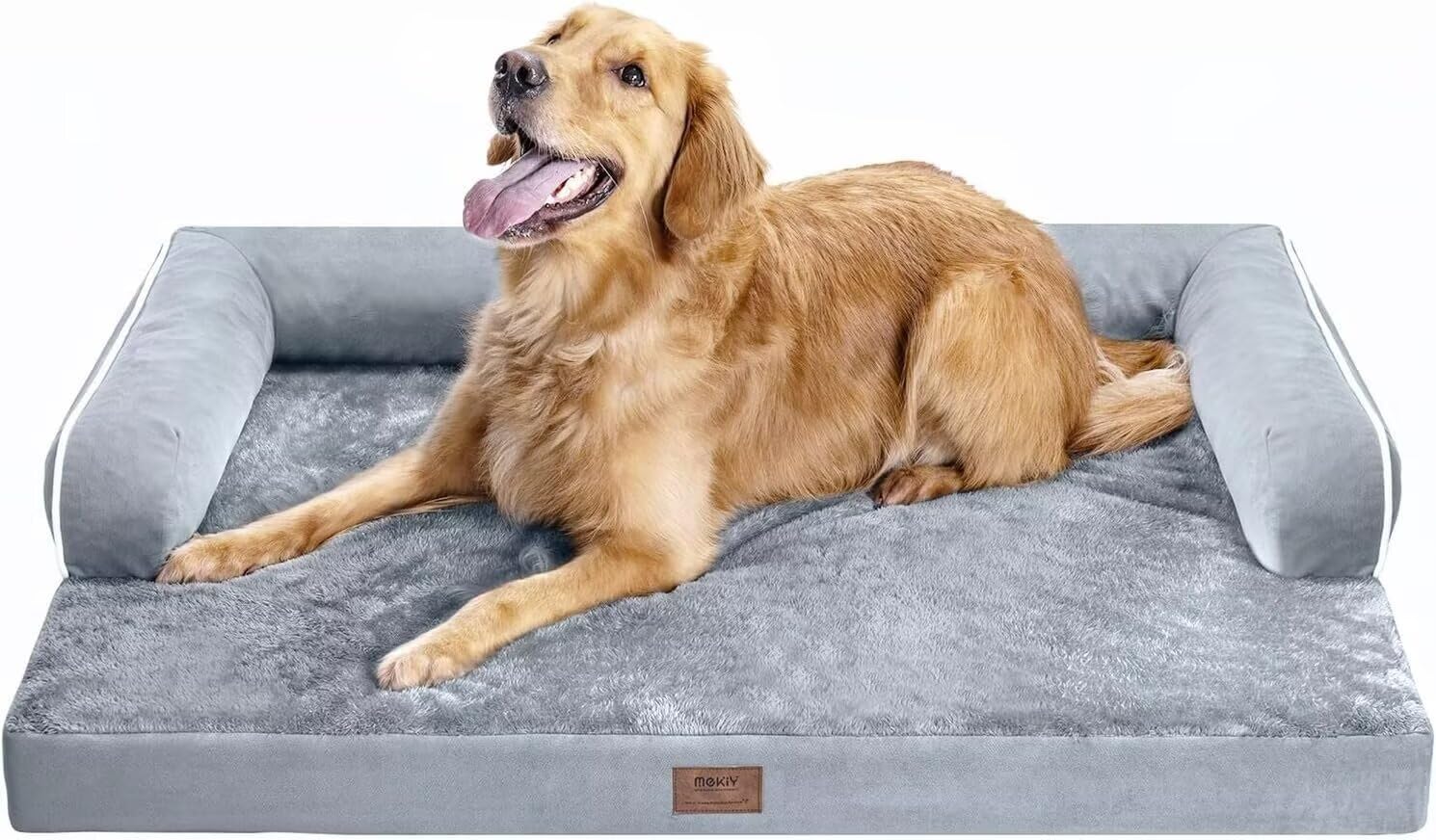 MEKIY orthopedic foam closeup provides joint-support for aging dogs.