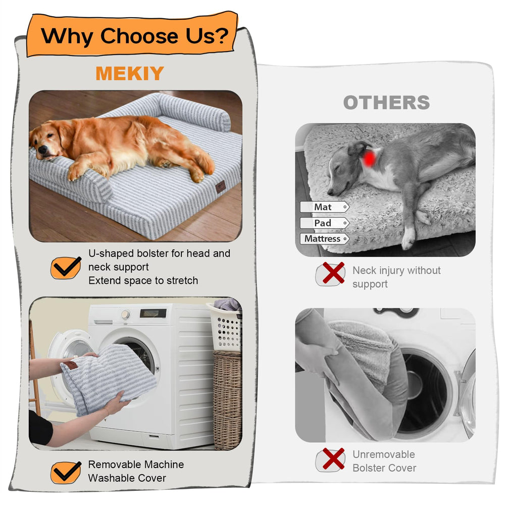 MEKIY removable cover with zipper makes machine-washable care simple.
