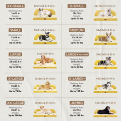 MEKIY large dog bed with U-shaped bolster offers neck support.