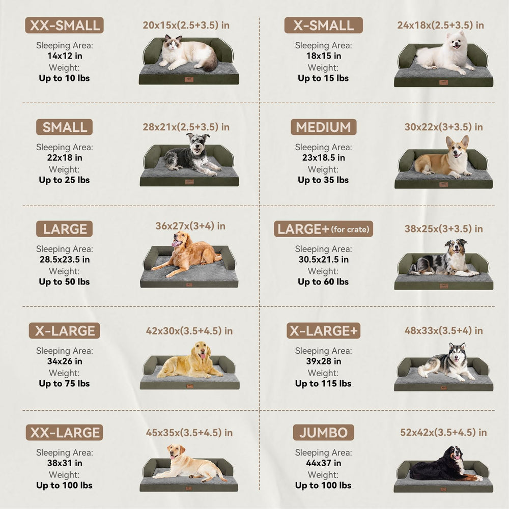 MEKIY large dog bed waterproof non-slip base keeps it in place.