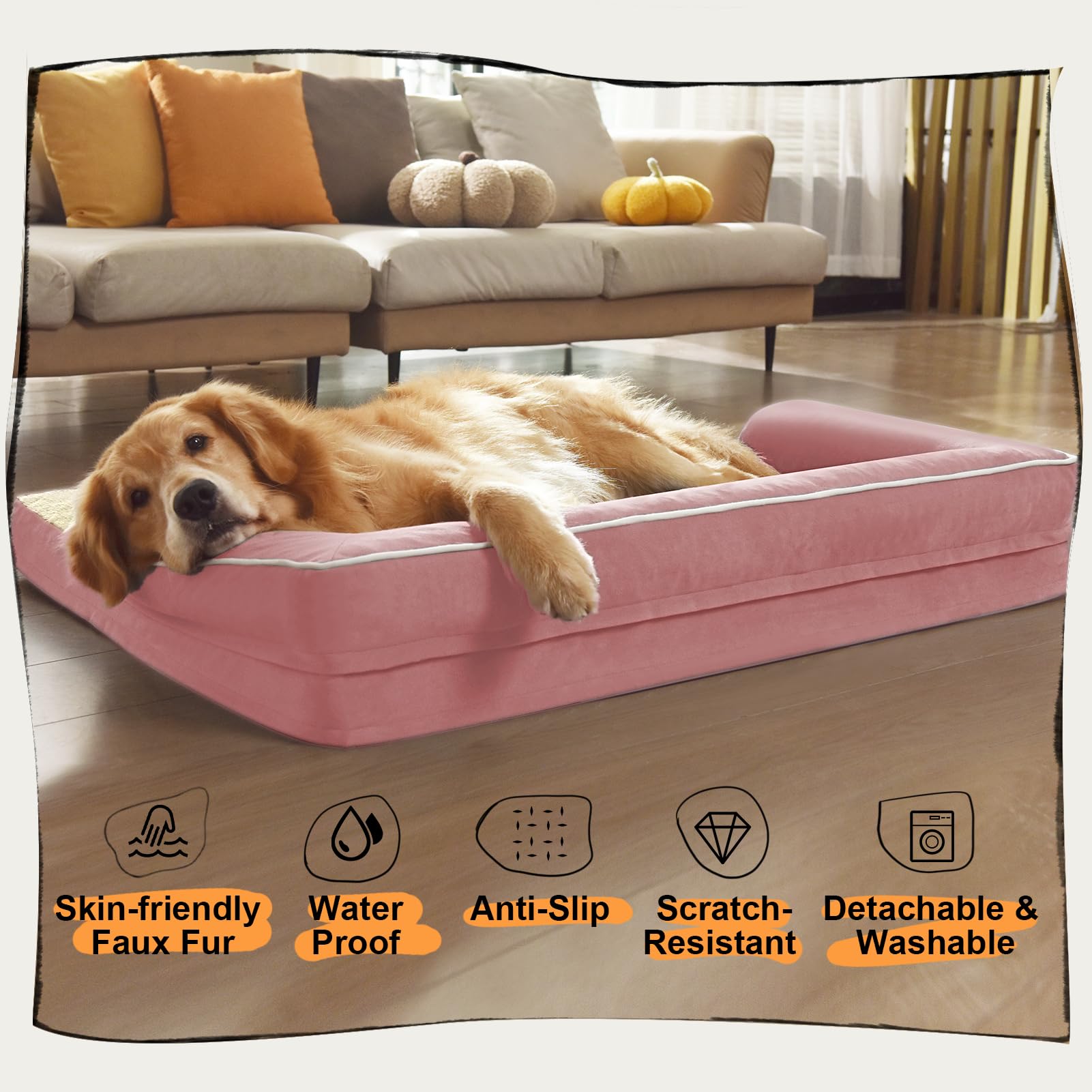 MEKIY non-skid-bottom ensures secure placement on slick floors