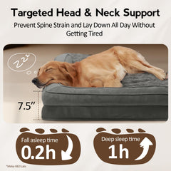 MEKIY bed with removable washable cover for easy cleaning.