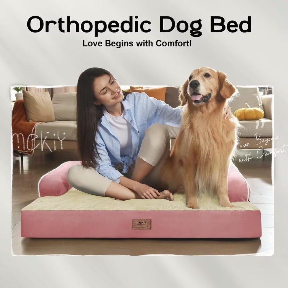 MEKIY small dog bed-certipur-foam provides safe, durable cushioning for daily lounging