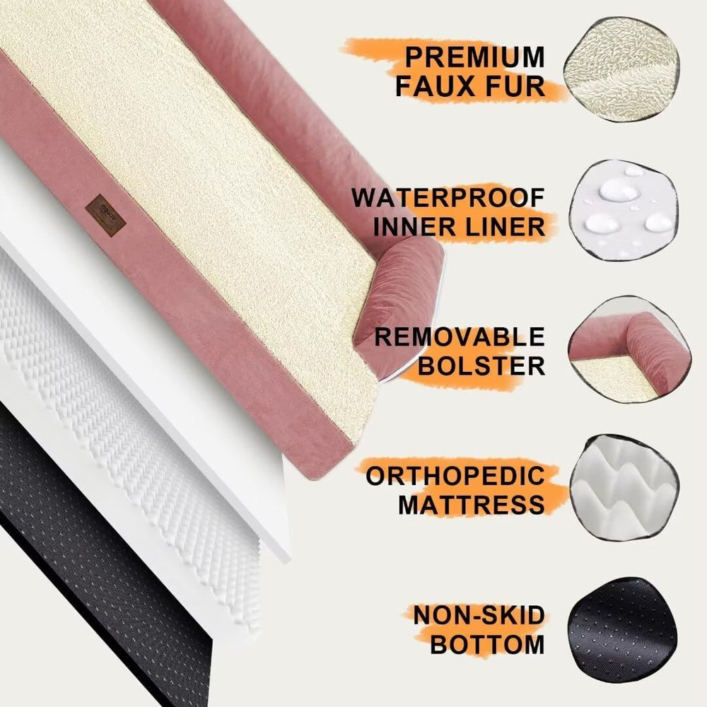 MEKIY small dog bed-non-slip-bottom keeps bed in place on bare floors