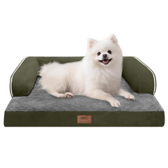 MEKIY small-dog-bed orthopedic bolster supports joints for restful naps