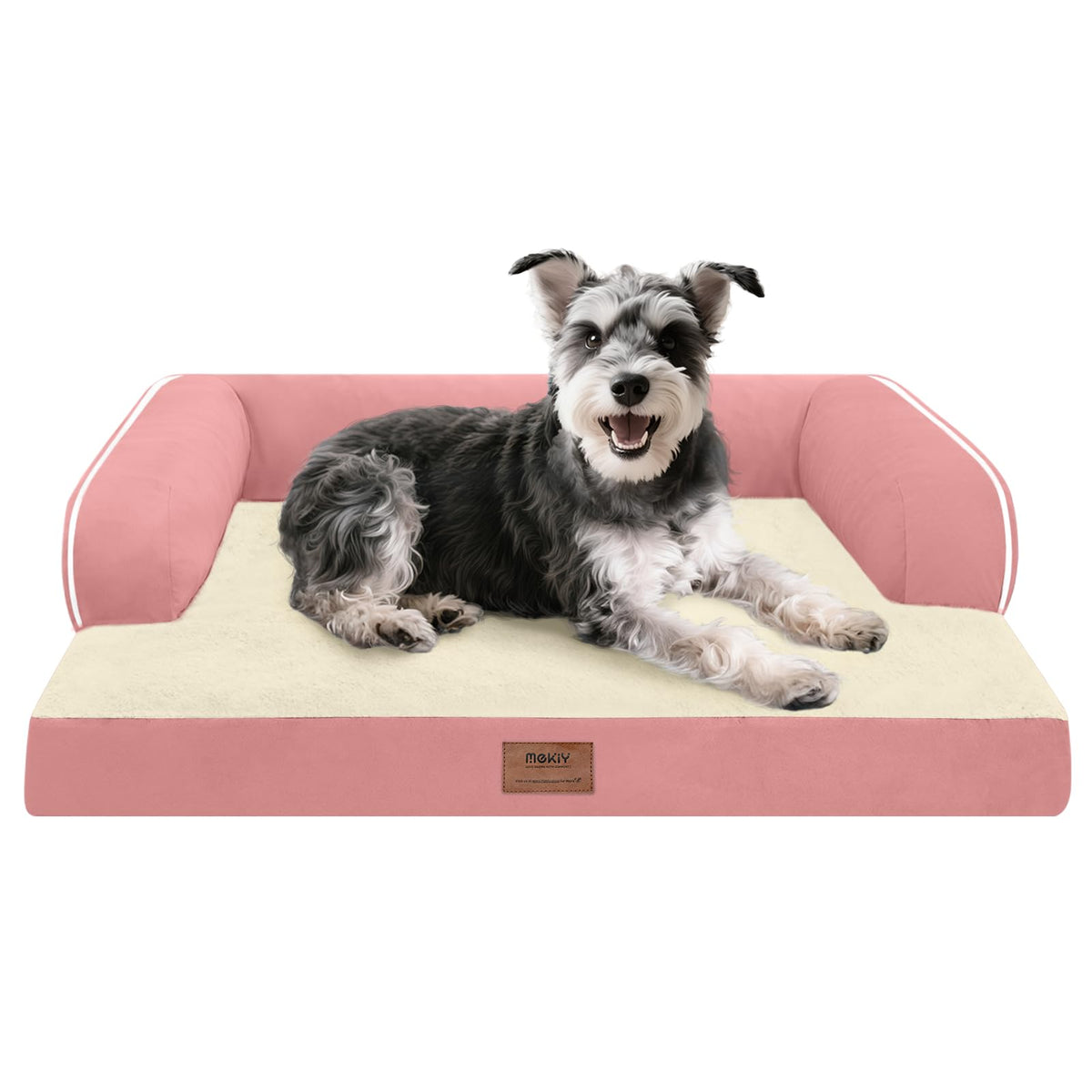 MEKIY small dog bed with orthopedic foam padding for supportive, restful sleep.