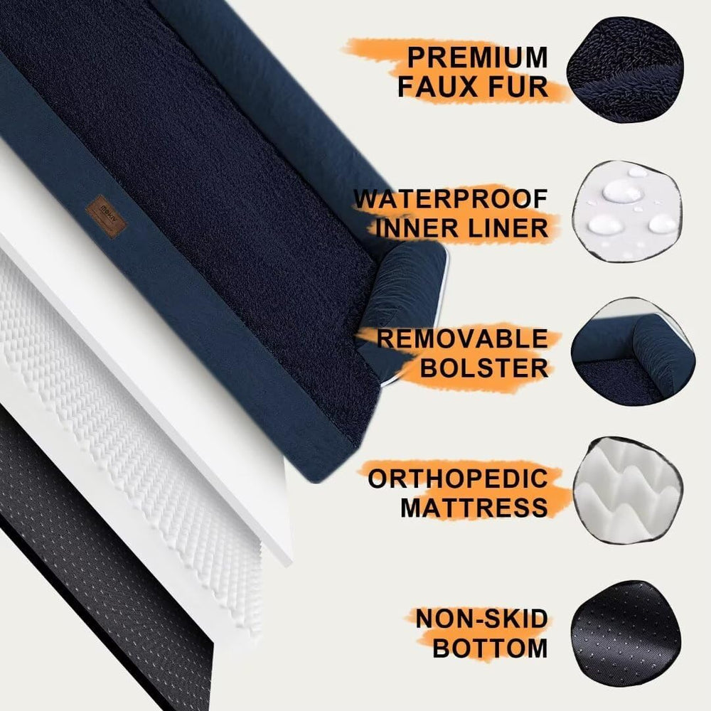 MEKIY small dog bed removable cover is machine washable for busy owners.