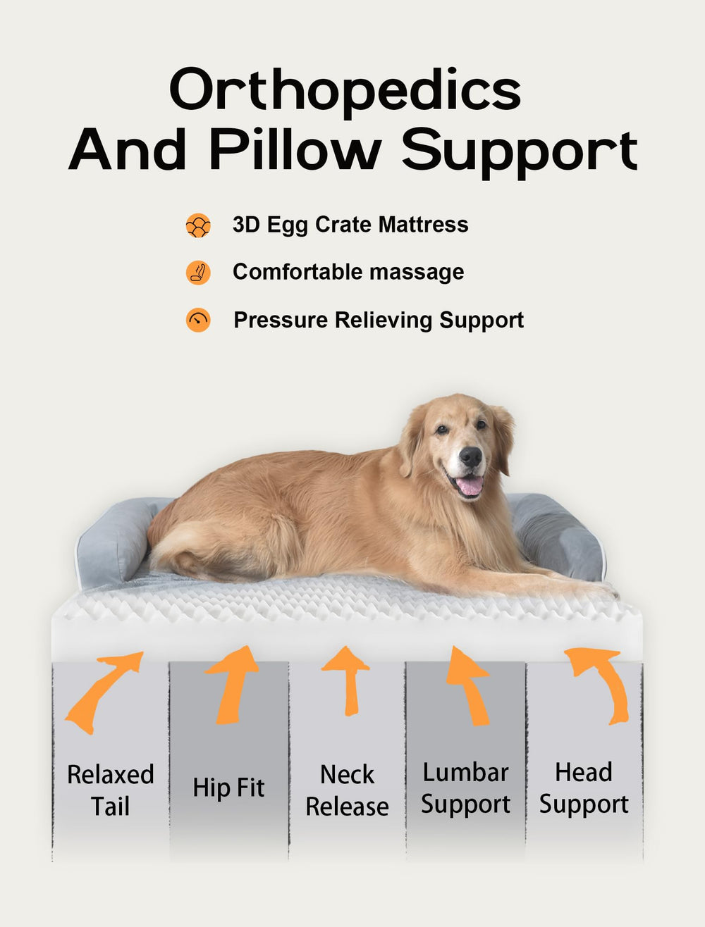 MEKIY U-shaped bolster design supports head and neck.