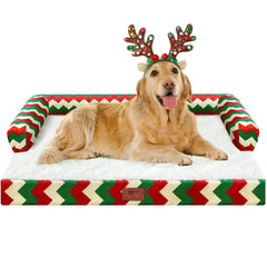 MEKIY XL dog bed front view shows oversized resting space for big dogs.