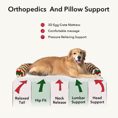 MEKIY XL dog bed removable-cover shown for machine-washable convenience.