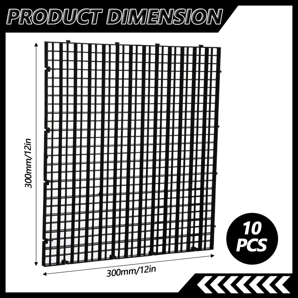 mekueeex aquarium divider boards-10-piece shows modular plan for flexible tank partitioning.