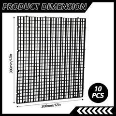 mekueeex aquarium divider boards-10-piece shows modular plan for flexible tank partitioning.