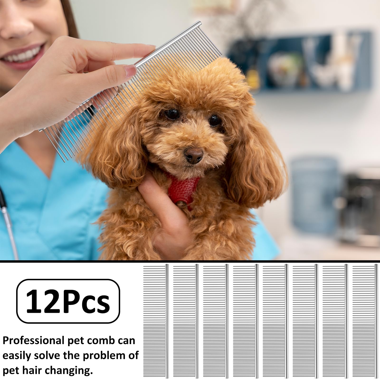 mekueeex dog brushing demo with gentle rounded pins for skin safety