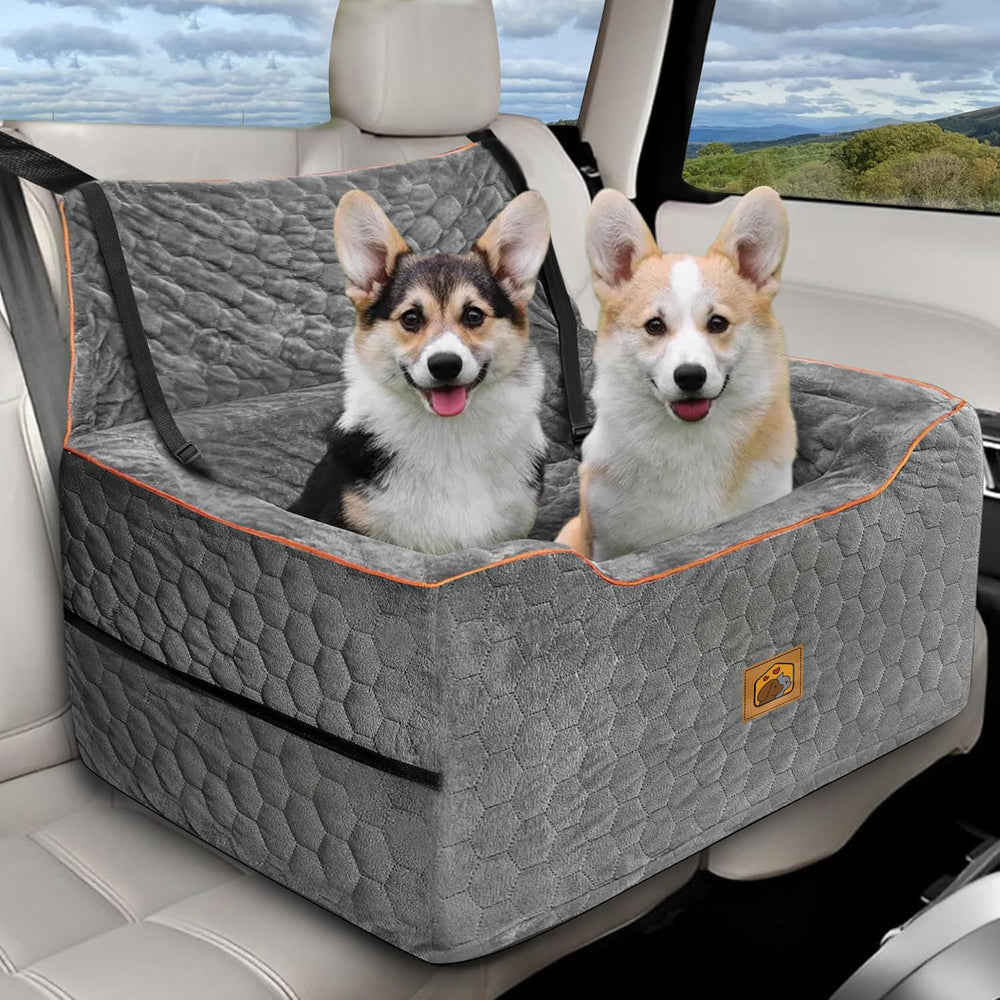 Melafa365 dog car seat back seat view improves visibility and comfort on rides
