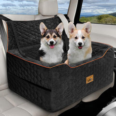 Melafa365 dog car seat backseat-fit provides comfortable rides for medium to large dogs