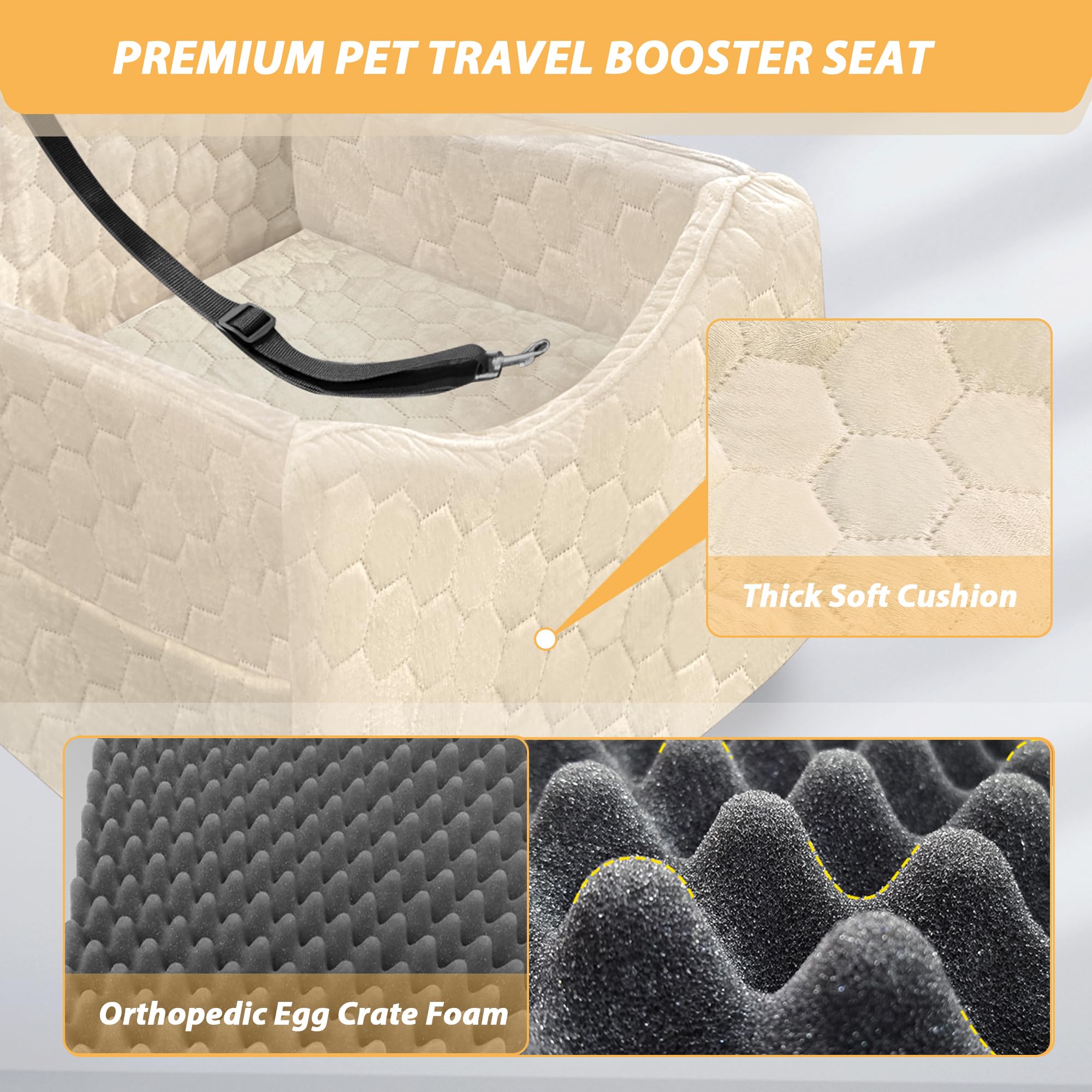 melafa365 dog car-seat-cover-washable removable cover for easy cleanup