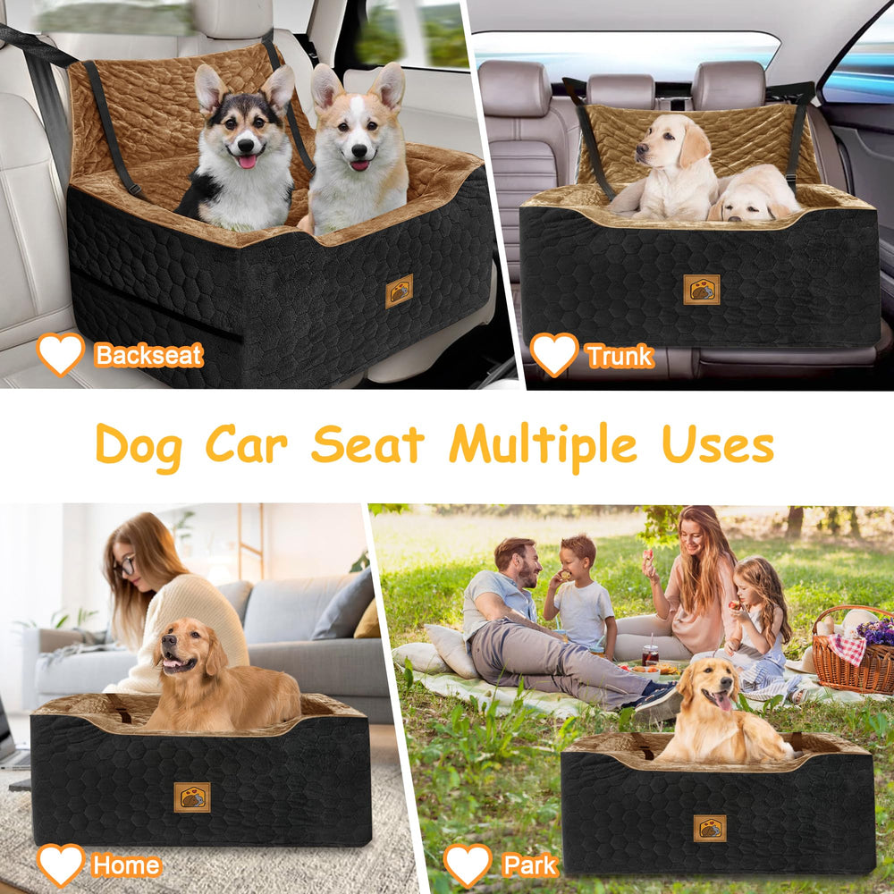melafa365 dog car seat installation straps ensure a stable fit.