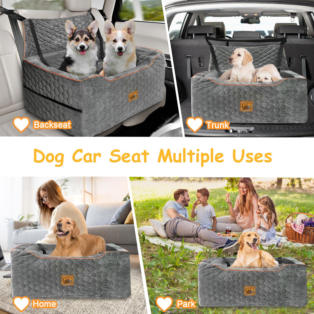 Melafa365 dog car seat doubles as a travel bed and sofa cushion