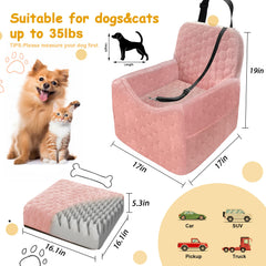 melafa365 memory foam booster seat by the window enhances view for happier car trips.