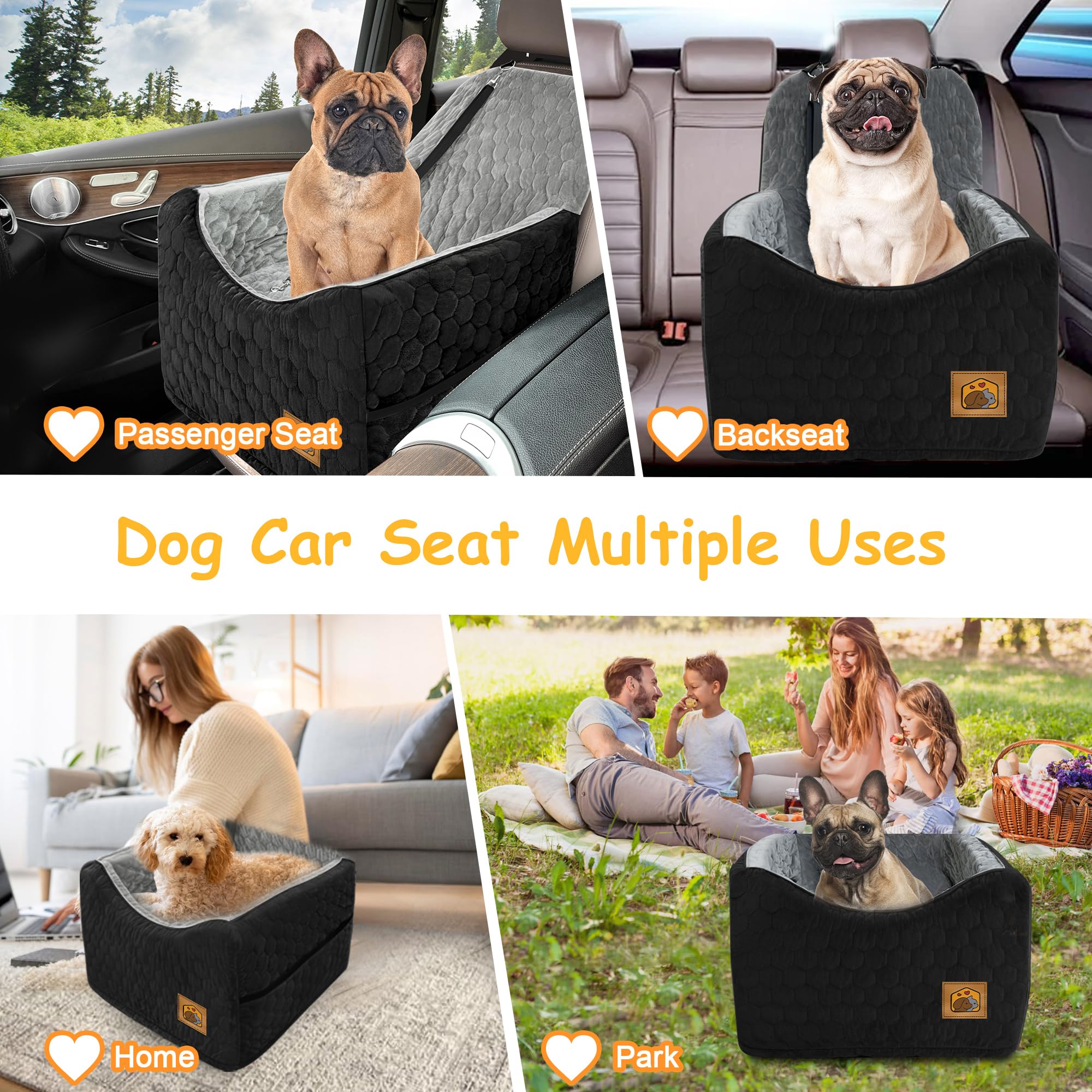 melafa365 dog car seat ready-out-of-box ships vacuum-packed and expands quickly