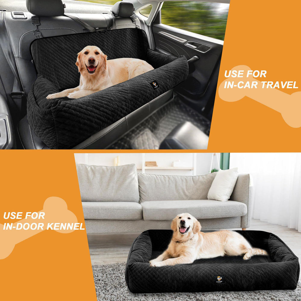 Melafa365 dog car seat with safety tethers helps keep pets safe.