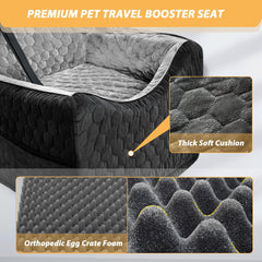 melafa365 dog car seat secure-design prevents shifting for safer, steadier journeys