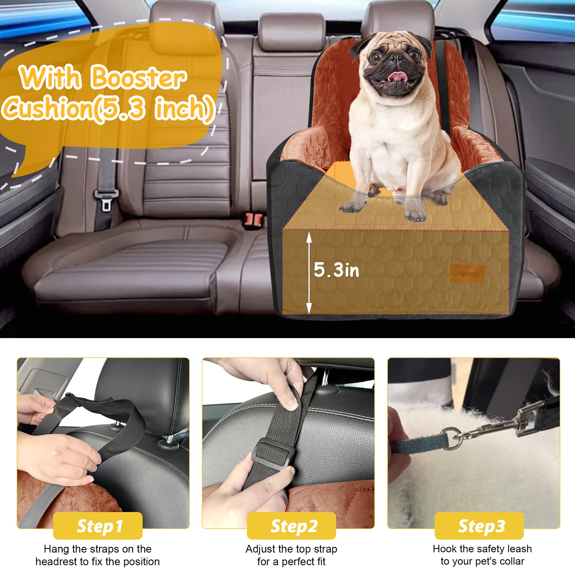 melafa365 secure leash keeps your dog safe and steady.