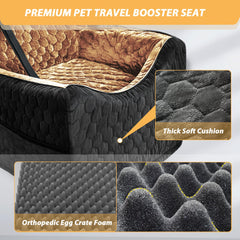 melafa365 dog car seat washable-cover shows easy cleanup after messes.