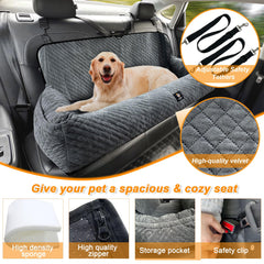 melafa365 large dog car seat safety-tethers: keeps pets safely tethered, reducing driver distraction