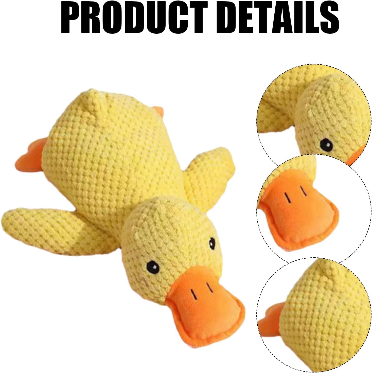 The Mellow Ducks quacking toy close-up engages dogs with interactive sounds