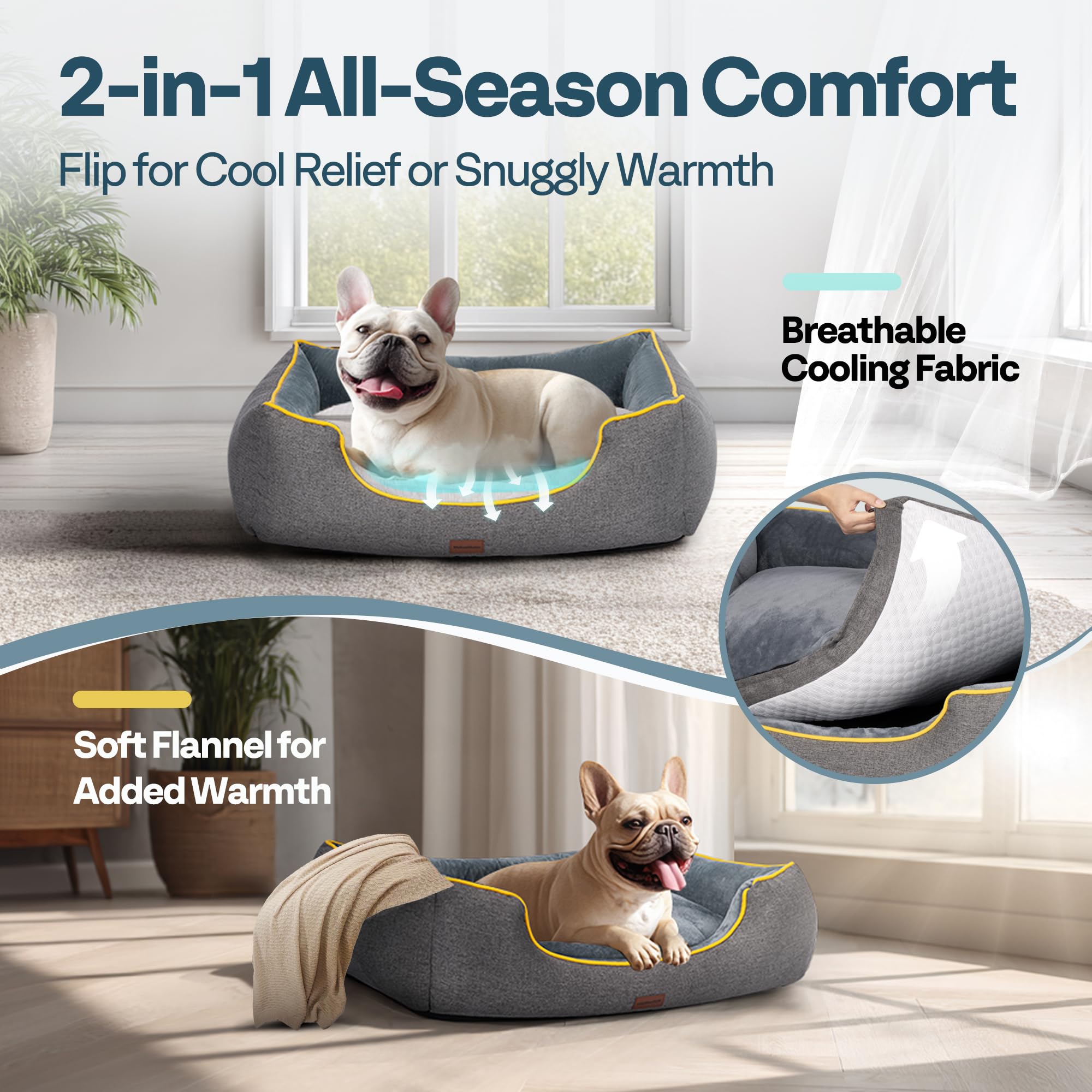 MellowMates orthopedic bed three-sided bolsters close-up highlights neck support and secure rest.