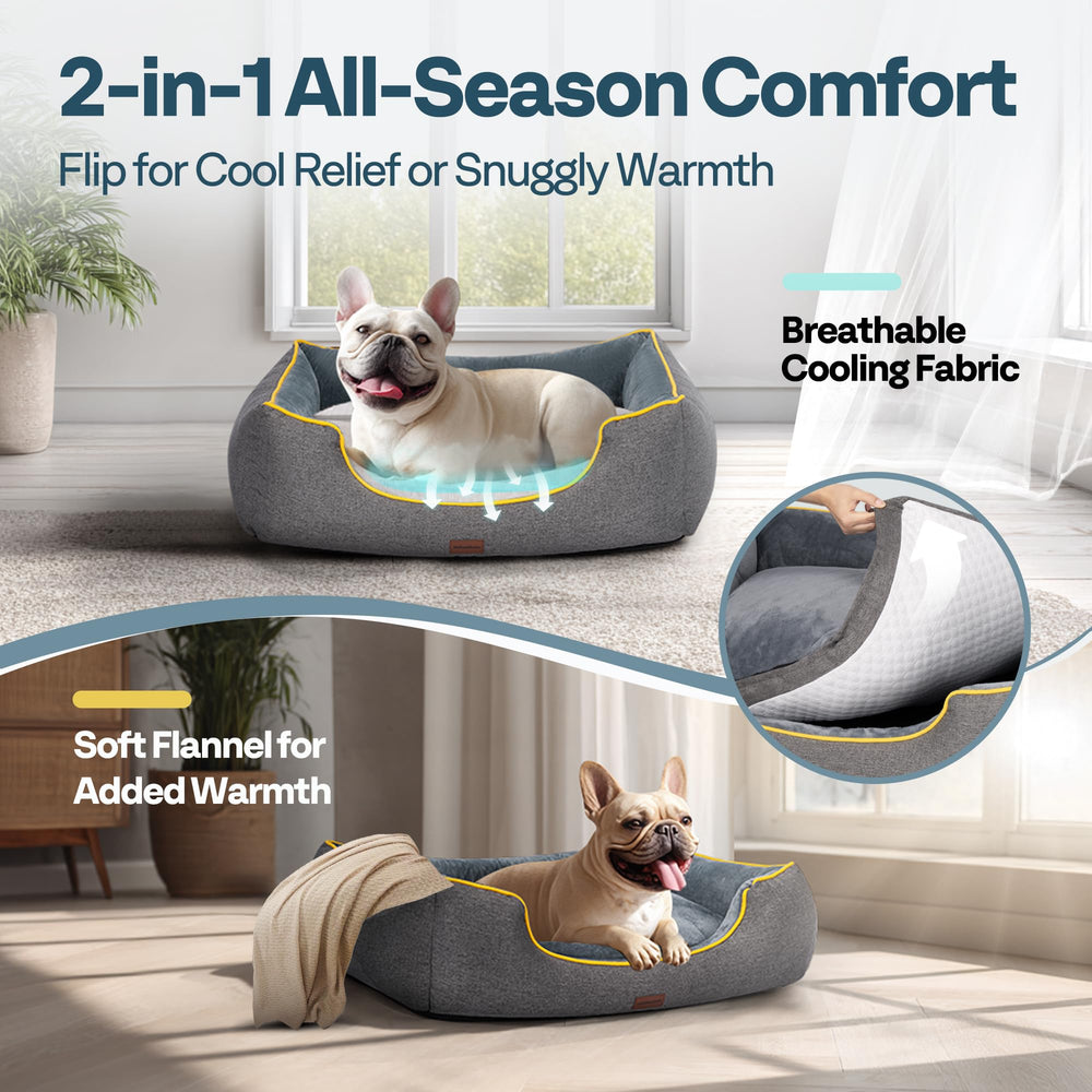 MellowMates orthopedic bed three-sided bolsters close-up highlights neck support and secure rest.