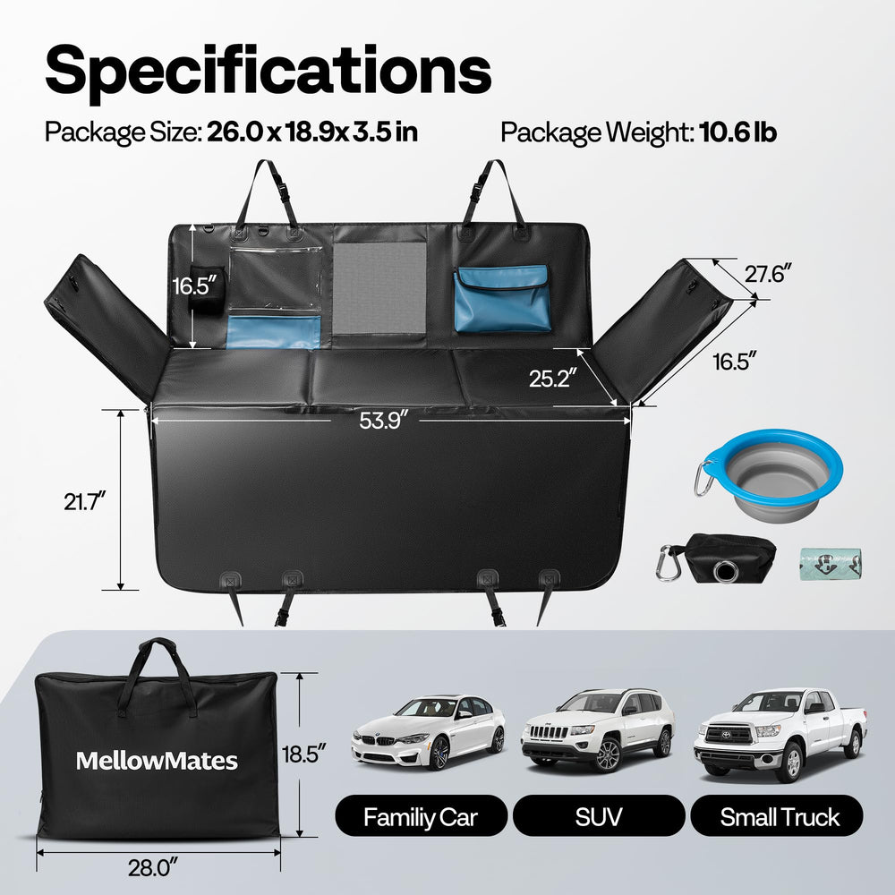 Smell-free MellowMates anti-scratch seat cover keeps car interior fresh