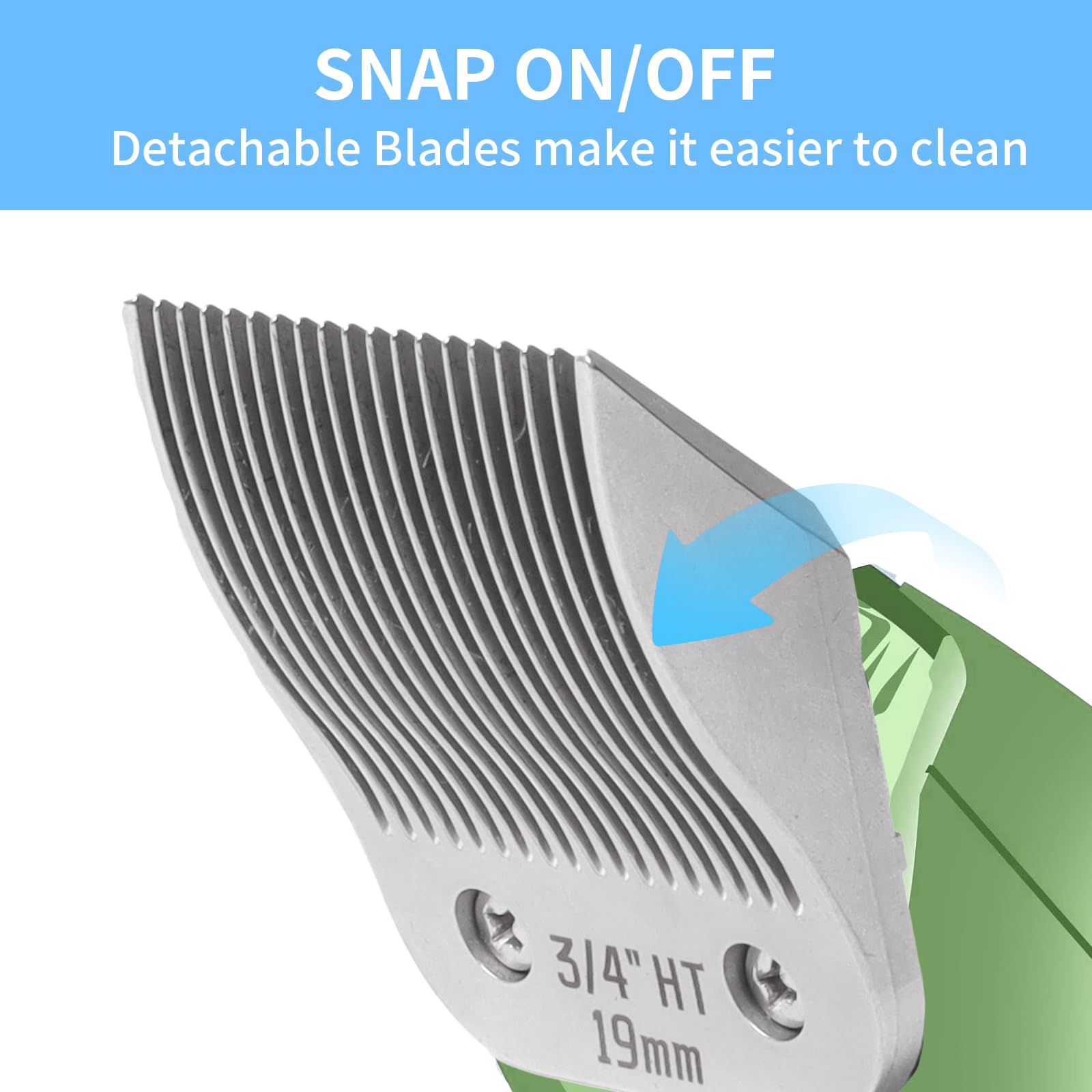 MEMIRY 3/4HT detachable blade pack 2 for replacement and backups