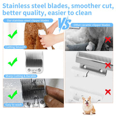 MEMIRY Andis-compatible dog blade ready for attachment