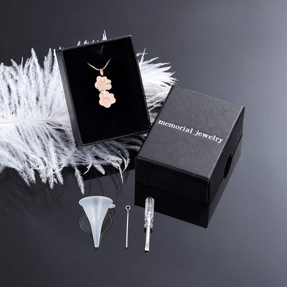 Memorial Jewelry durable pet ashes necklace waterproof hypoallergenic for everyday wear.