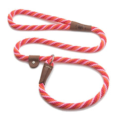 Mendota Pet Slip Leash closeup shows durable USA-made braid for daily training