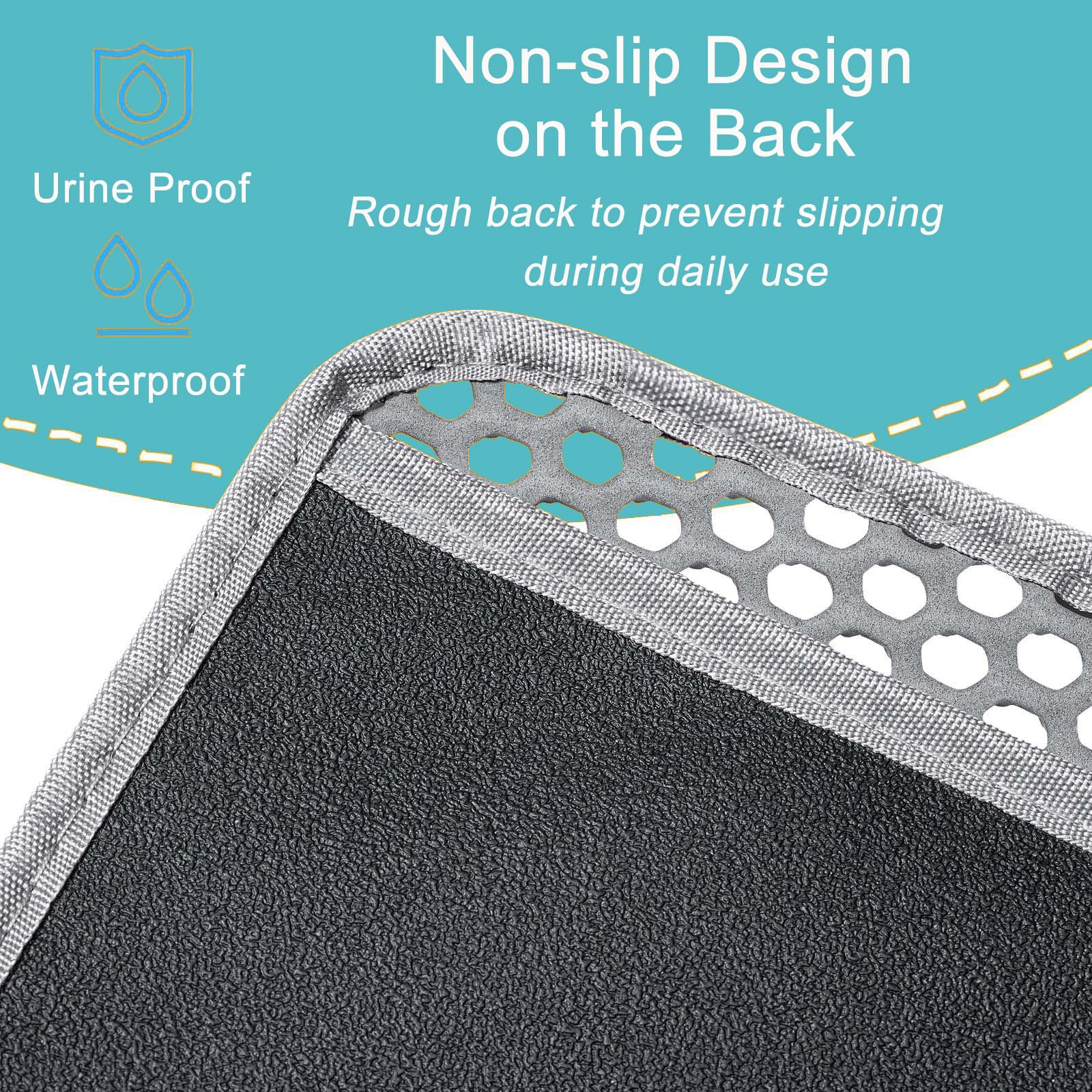 Mengbu XXL 47x36 inch mat catches stray litter around the box.