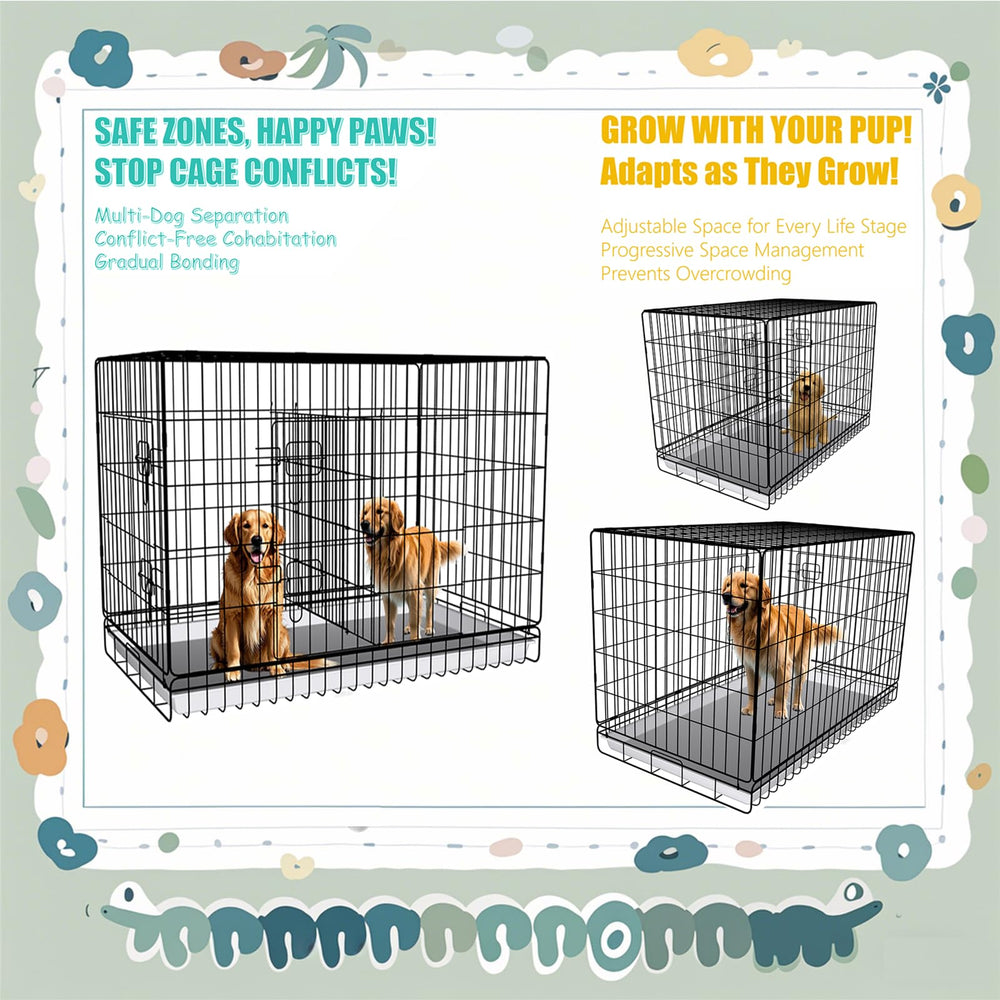 MENGSTER divider fits 24 to 48 inch crates for growing dogs