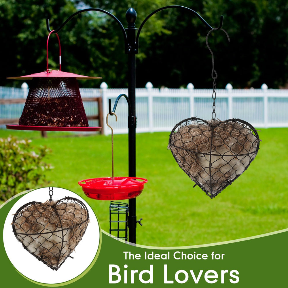 Menkxi hanging hook ensures secure placement in garden or patio.