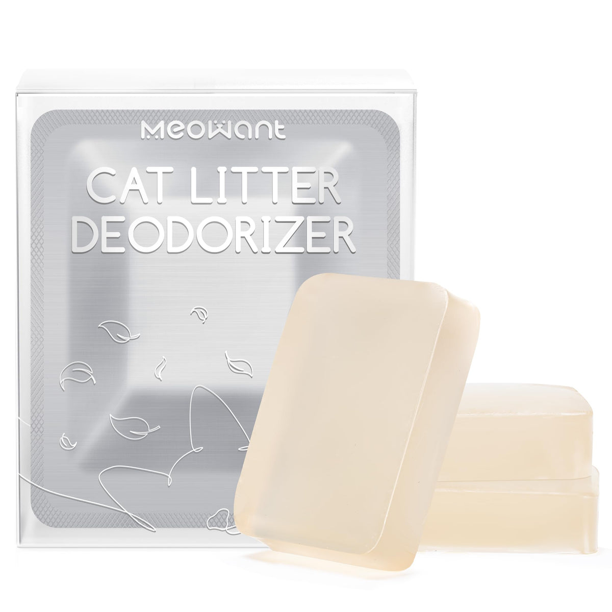 Meowant odor eliminator pack demonstrates long-lasting odor control for automatic litter boxes.