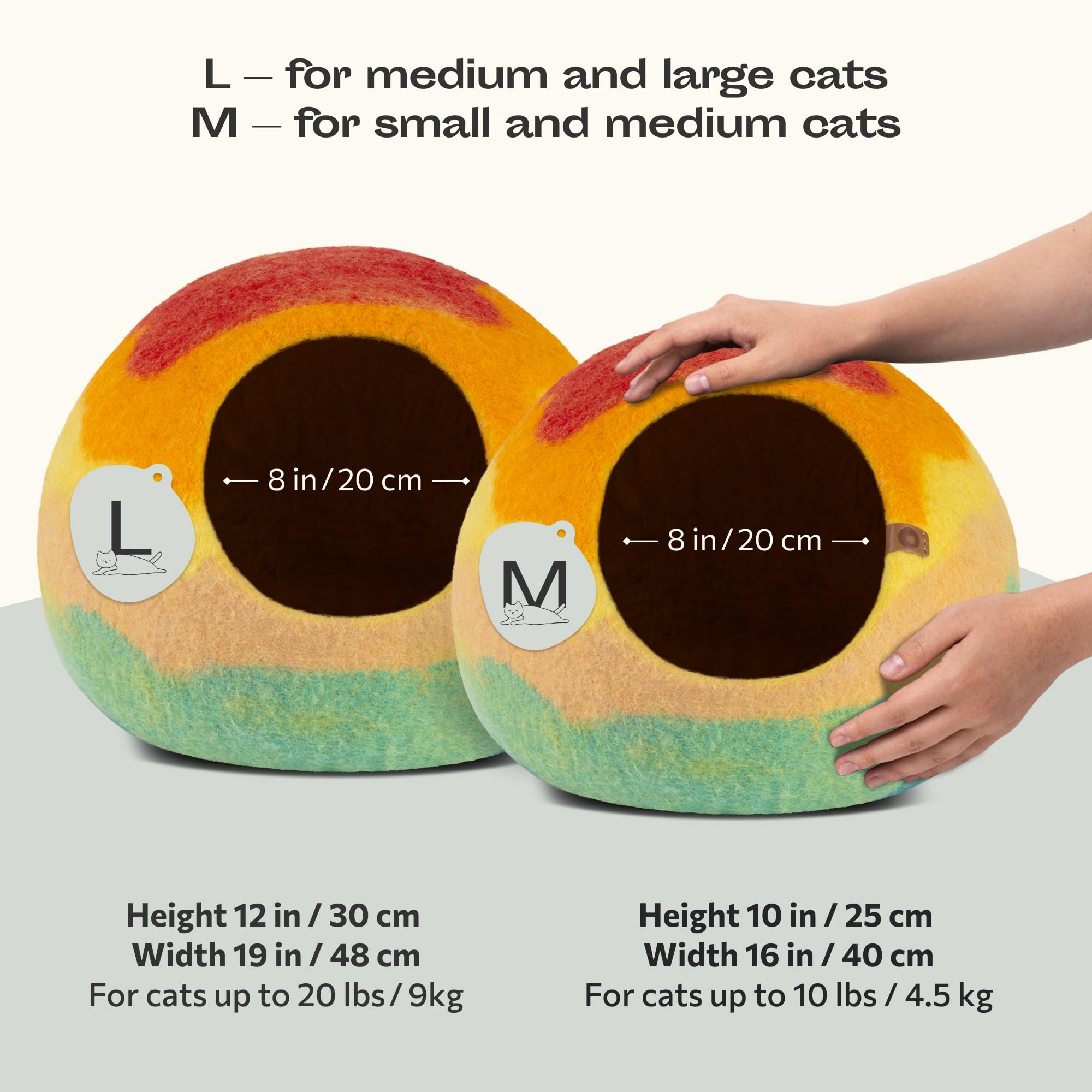 MEOWFIA cat cave exterior silhouette highlights a sleek, natural hideaway that blends with home decor.