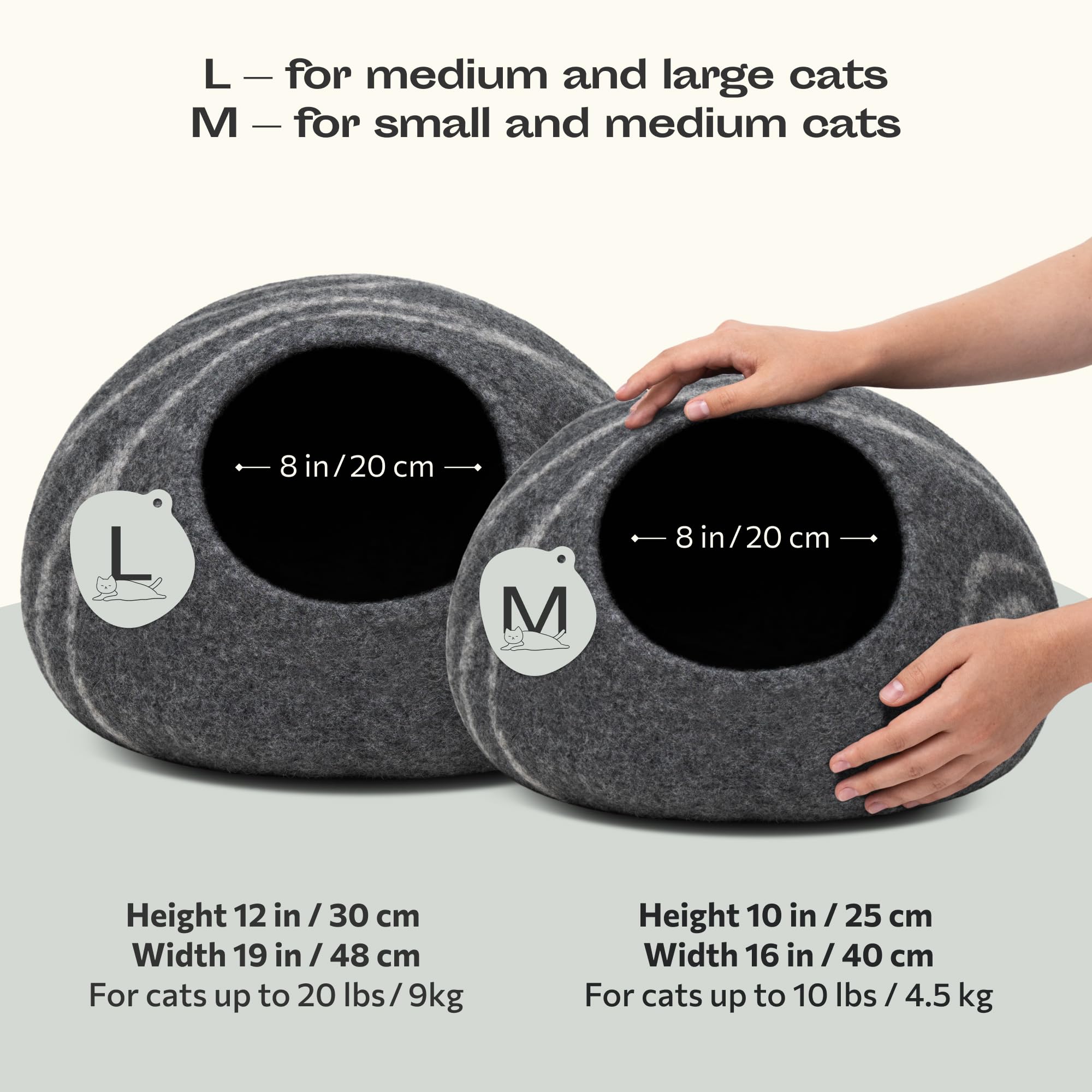 MEOWFIA Cat Cave inside view shows private hideaway for napping.