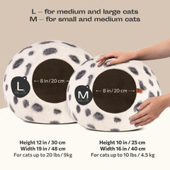 MEOWFIA Cat Cave interior view highlights private hideaway for cats.